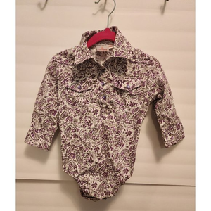 Cowgirl‎ Hardware Longsleeve Onecie 12m